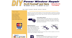 Desktop Screenshot of diypowerwindowrepair.com