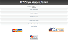 Tablet Screenshot of diypowerwindowrepair.com